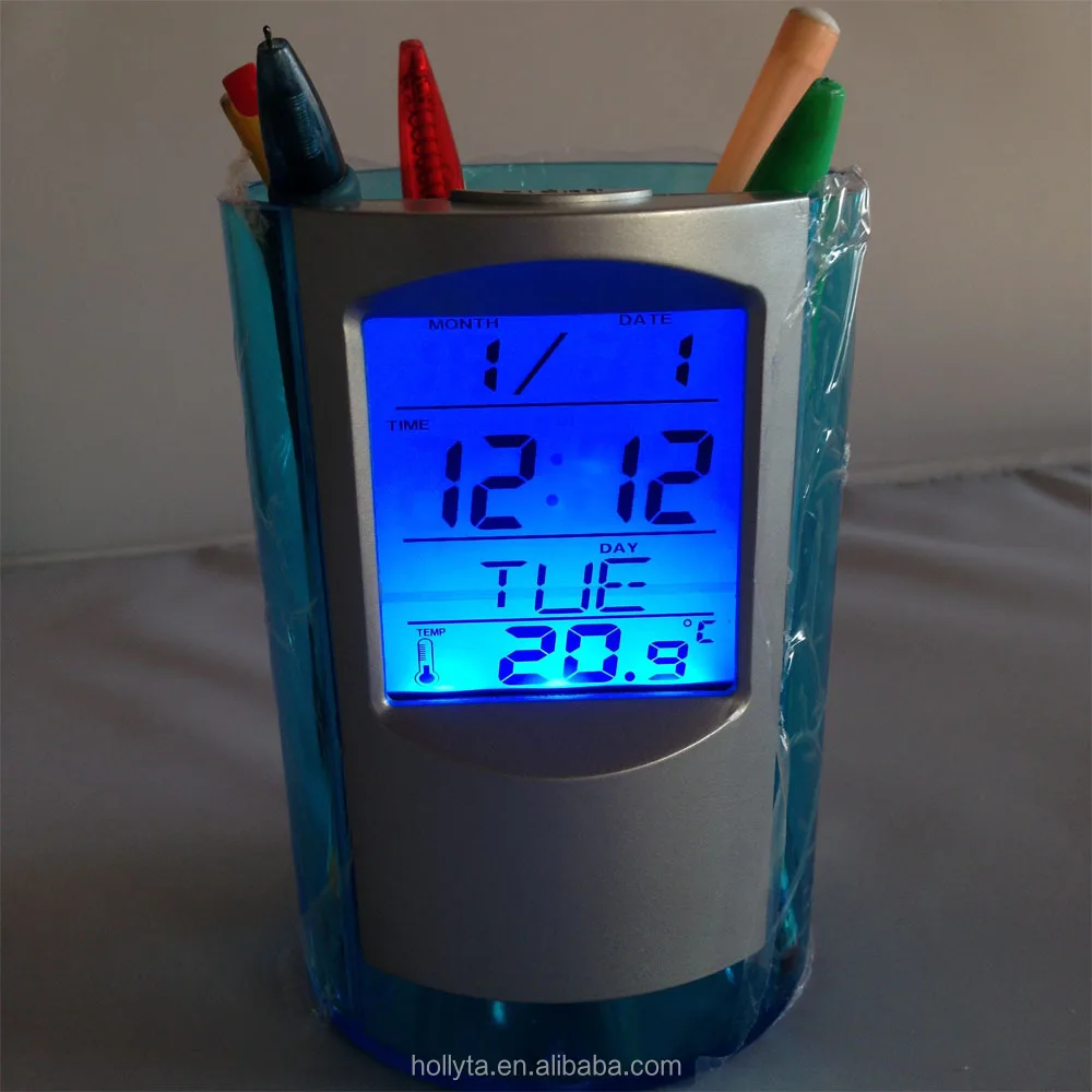 Цифровой ЖК акриловый держатель для ручек с открывалкой для конвертов