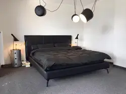 Итальянская кровать большого размера, рама для спальни, современная кожаная кровать