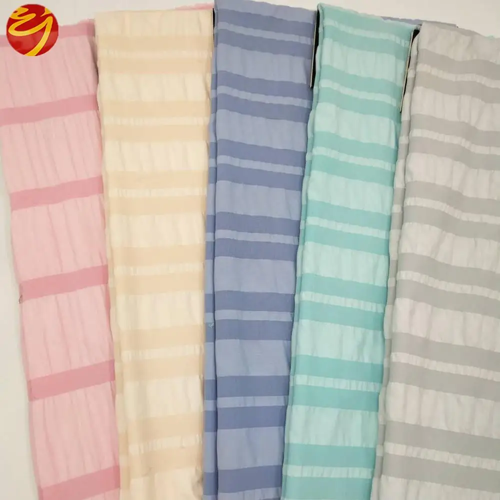 
100 polyester seersucker fabric 