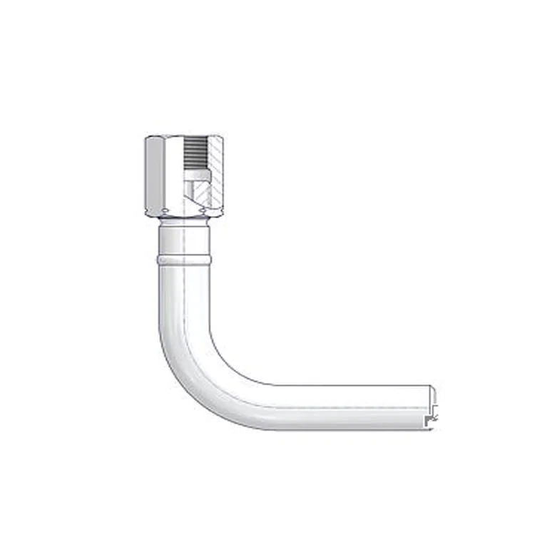 Female thread 90 degree union L type O type syphon