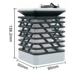 Cross border led solar candle flame lamp led waterproof garden light