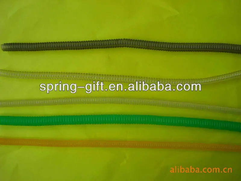 various telephone cord spiral coil spiral cords with key ring pu spring pipe rope key chain