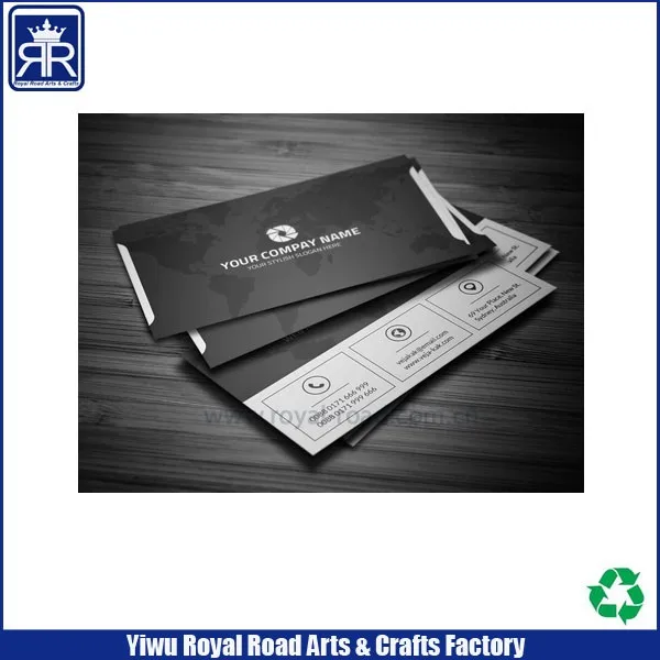 2016 high quality hot stamped luxury paper card with custom printing