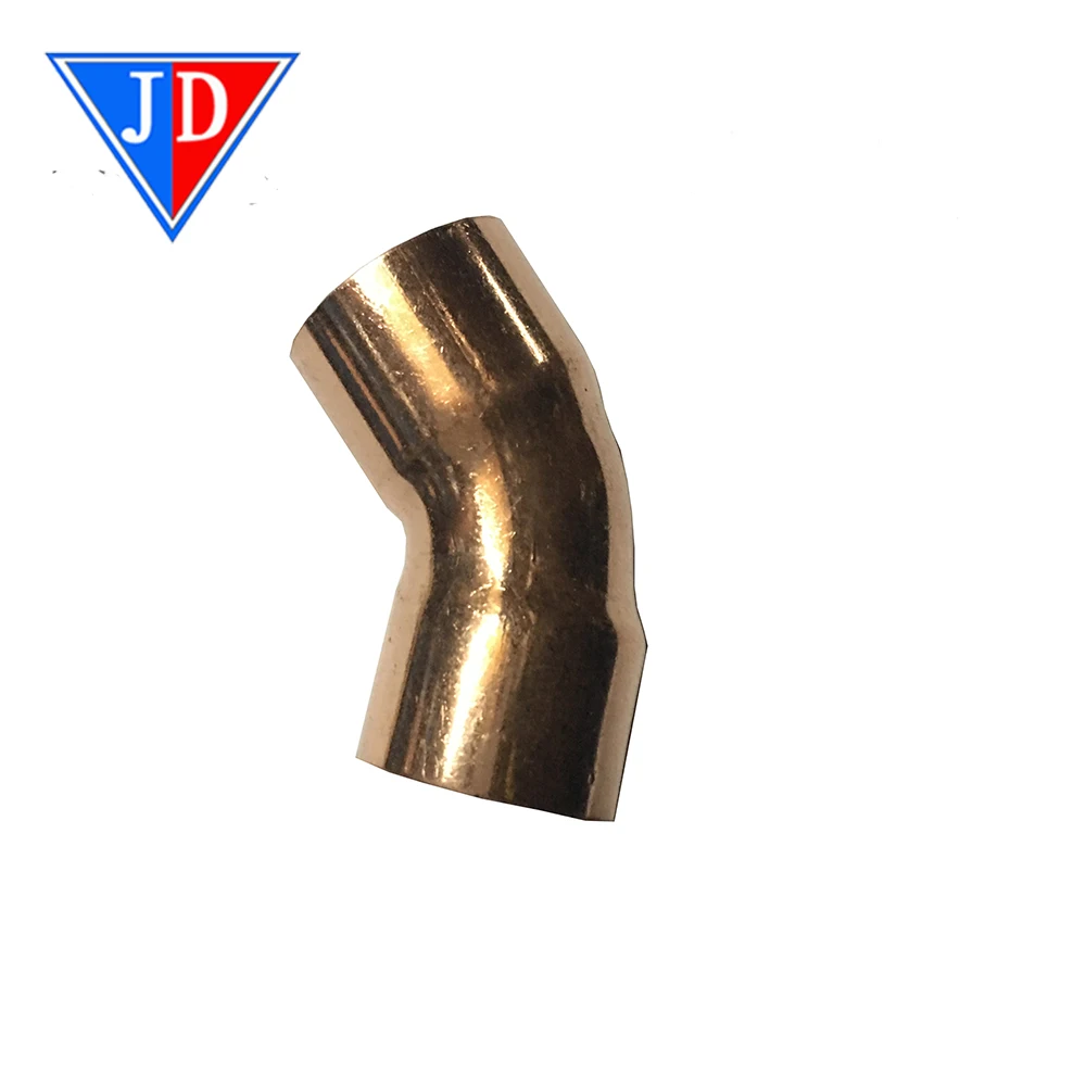 Pipe fitting 45 degree copper elbow