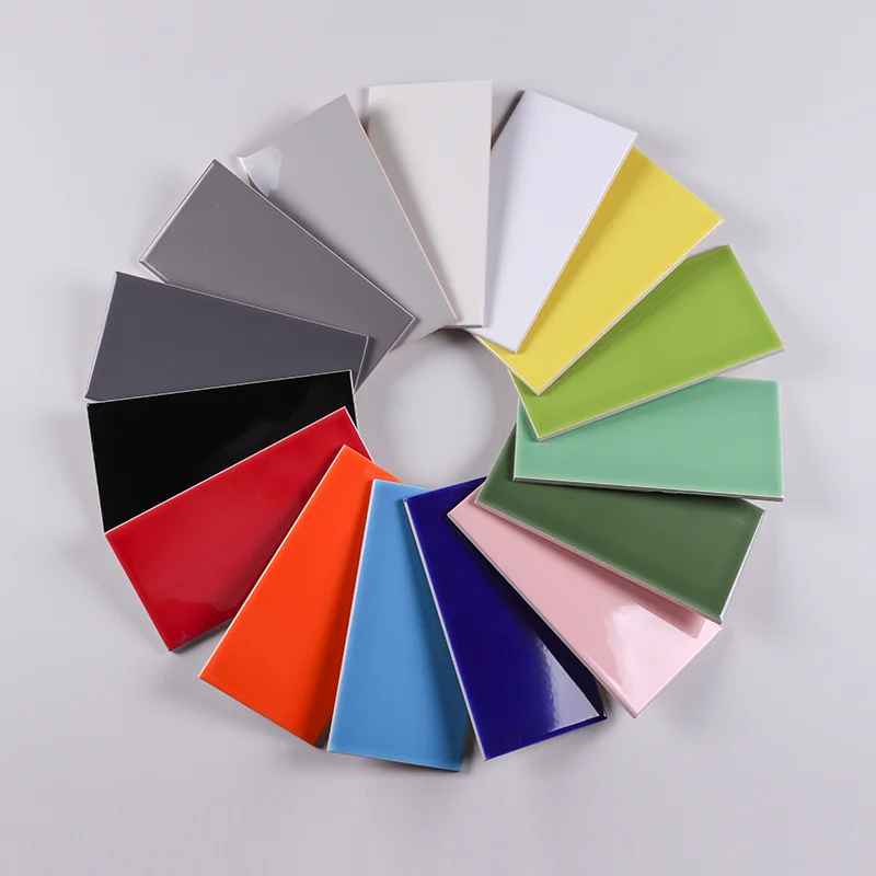 
Standard sizes glazed 3x6 subway ceramic wall tiles 