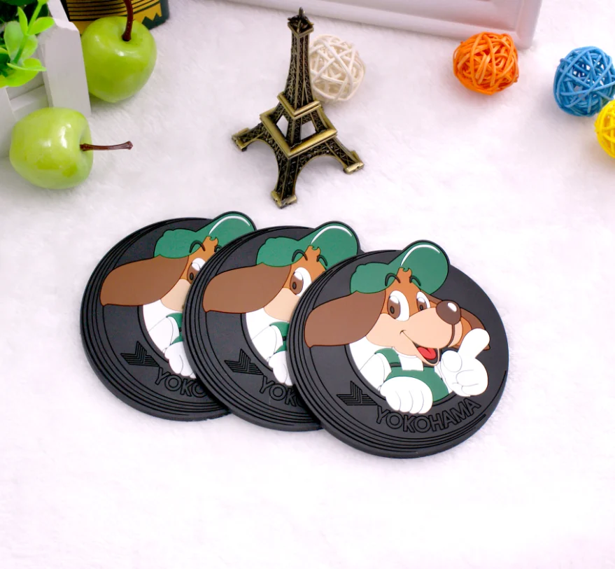 Custom Soft PVC Silicone Blank Coasters