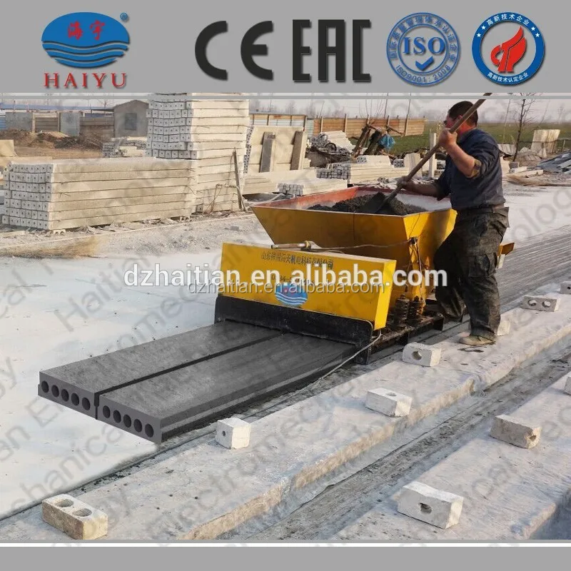 china precast concrete making plant/hollow core slab machine