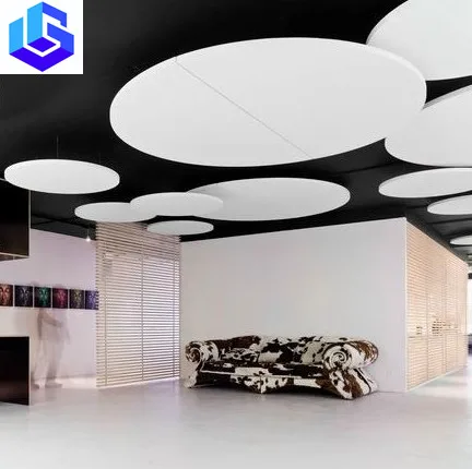 office hall decoration art design acoustic ceiling tiles for Span market