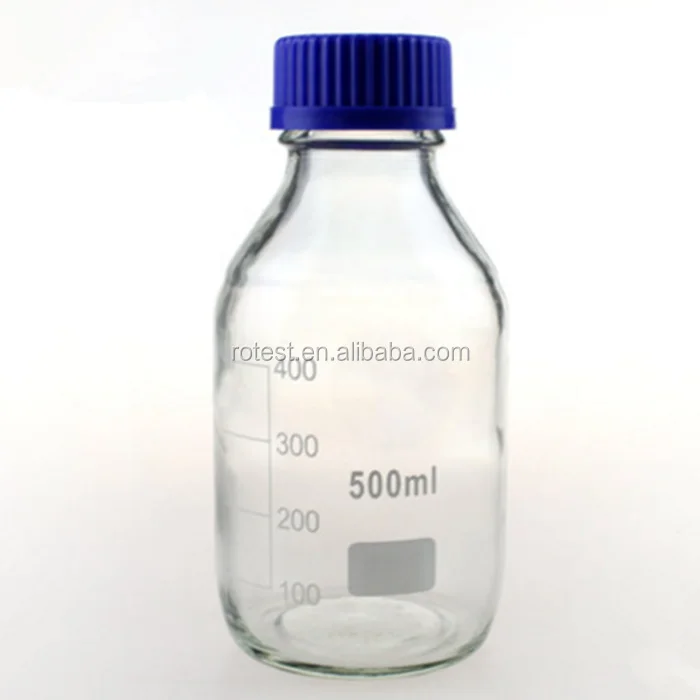 500ml Laboratory Clear and Amber Glass Reagent Bottle