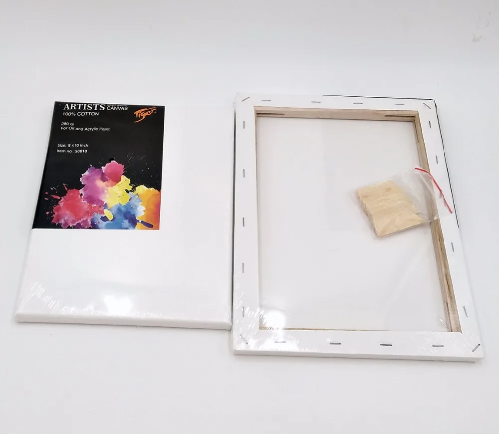 
Wholesale wooden frame art blank stretched painting artist canvas 