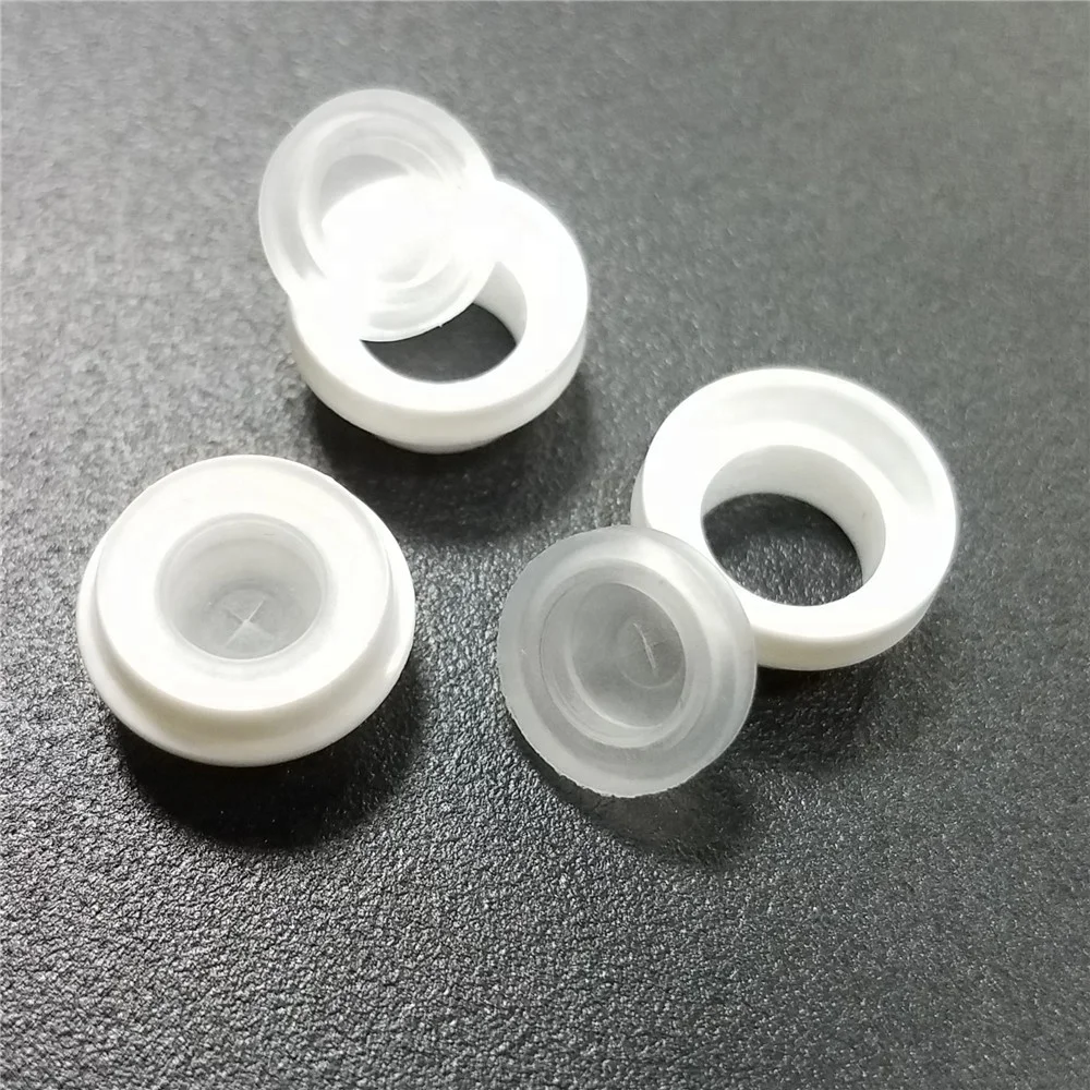 Food grade liquid injection molding system silicone non-return valves with cross slit, 9.8mm non-return cross slit valves