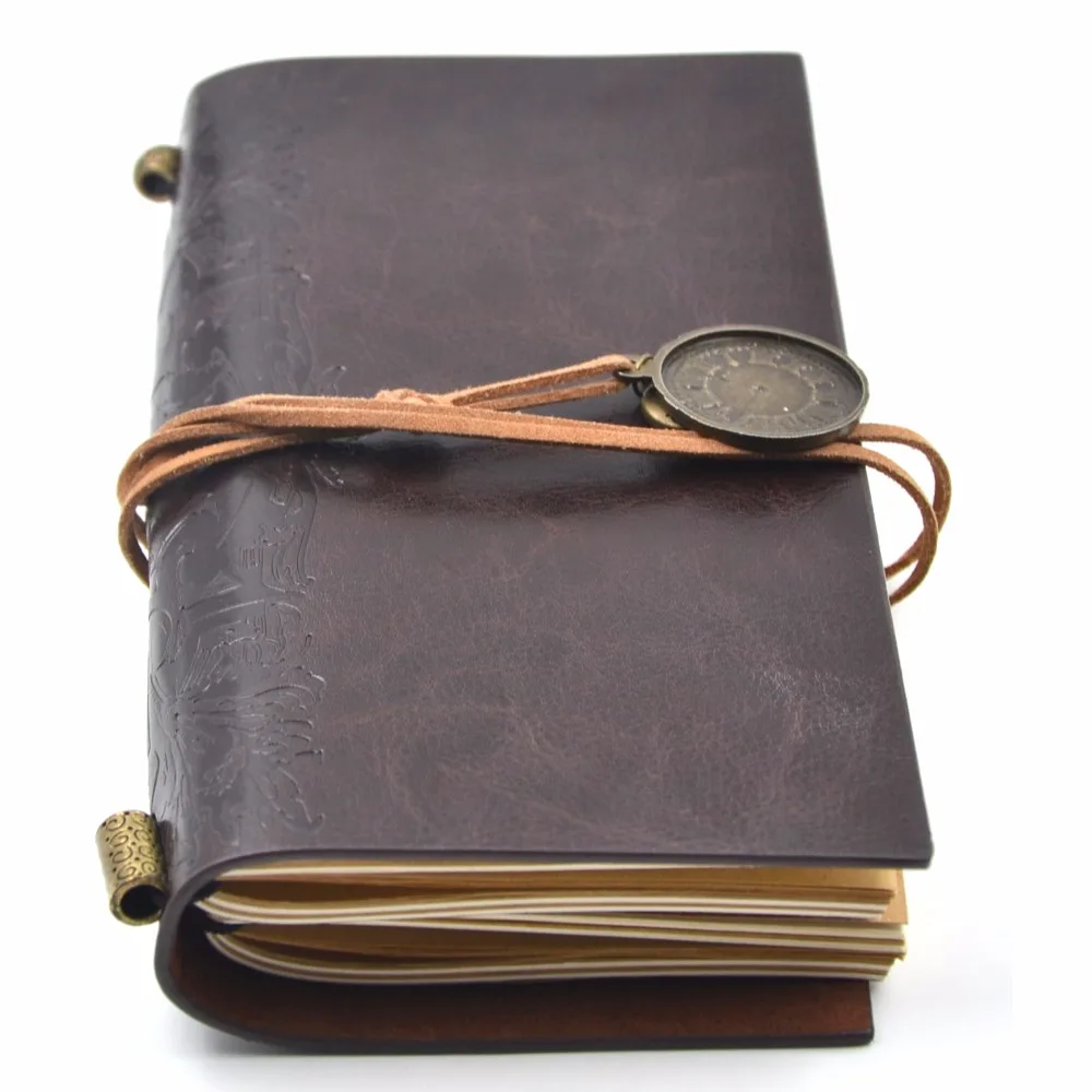 Leather Cover Vintage Handmade Leather Journal Notebook For Gift