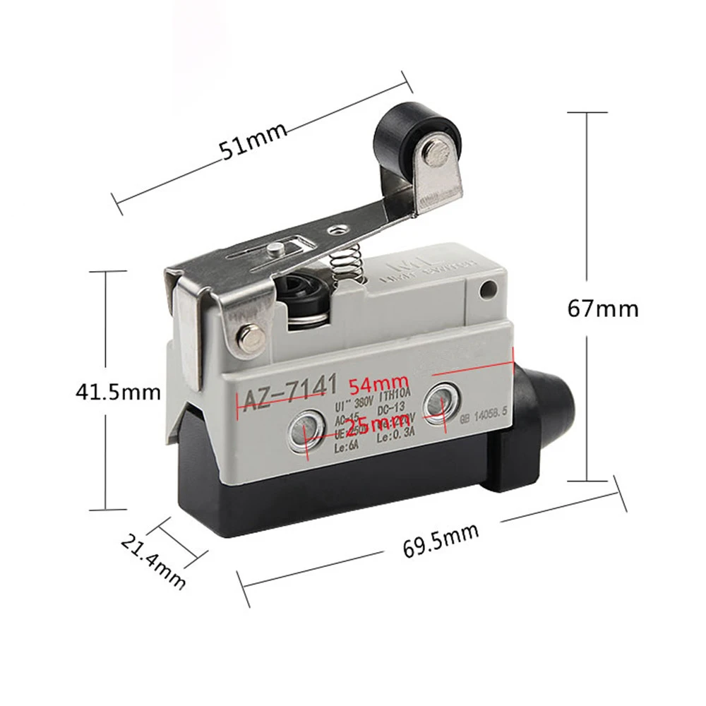 Microswitch AZ -7141 AZ-7110 AZ-7121 AZ-7311 AZ-7100 AZ-7166 AZ-7124 Small Horizontal Stroke Limit Reset Switch