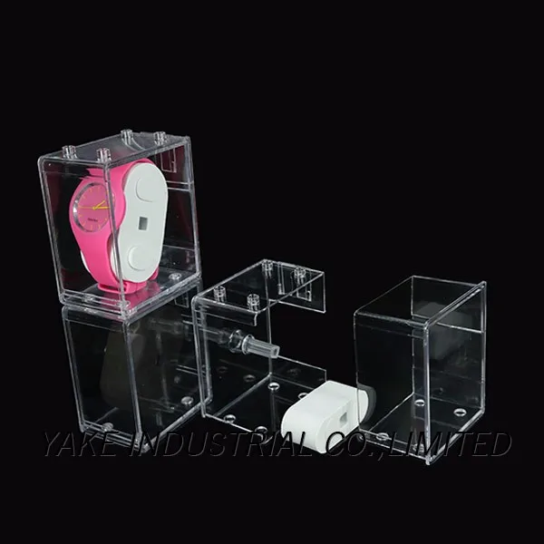 
High quality plastic watch box transparent for packing gift box 