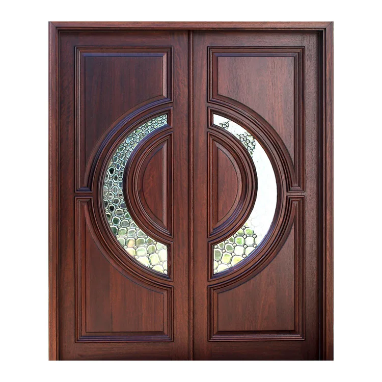 Main wooden carving doors fancy teak wood door design