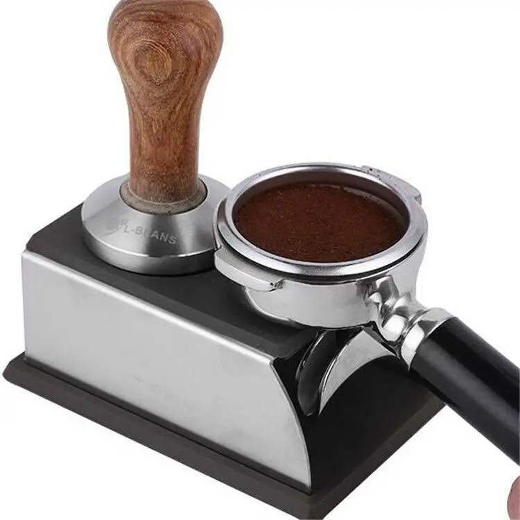 Stainless Steel Tamping Stand for Coffee Machine and  Sturdy Coffee Tamper Stand