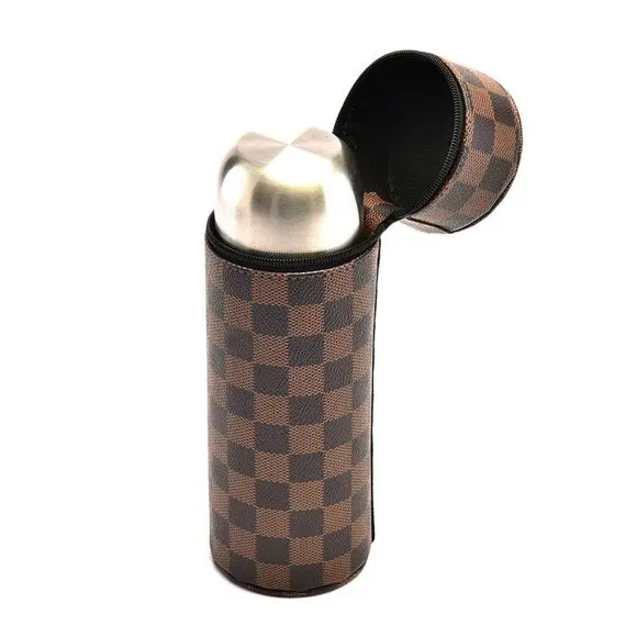 Customized Leather Phone Holster Purse Case Cup with Shoulder Strap Multifunction Cellphone Bag Lipstick Water Bottle Carrier