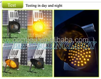 Malaysia solar traffic amber flashing light