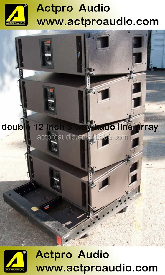 Kudo Dual 12 Inch Line Array Speaker Three Way Line Array System PRO Audio Loudspeaker