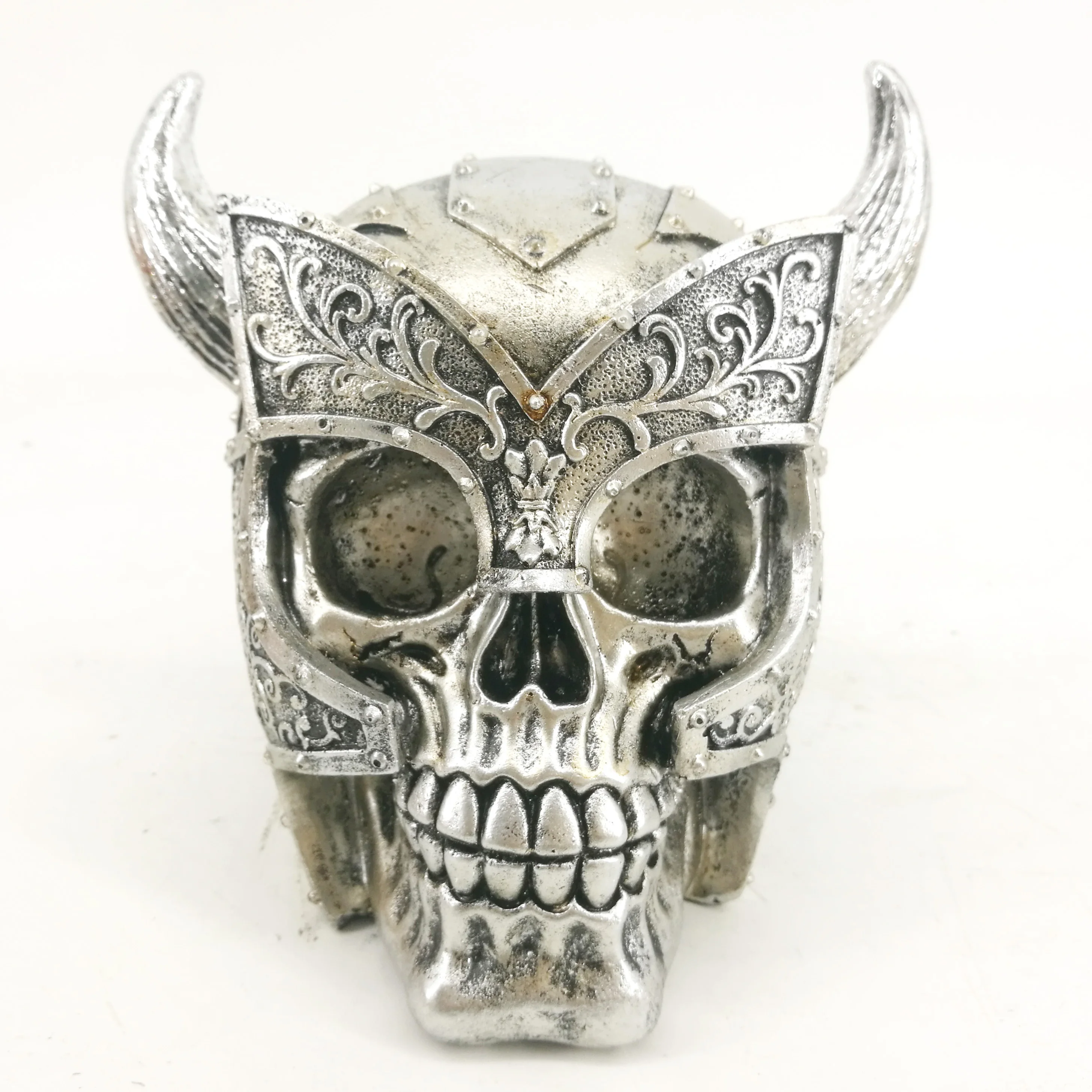 Resin Viking head real human house decoration for halloween