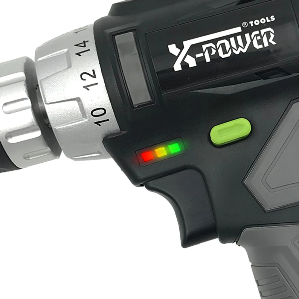 KCD322-C35PCS 12V lithium battery power cordless impact drill motor and soft grip with rubber high quality electric tool set