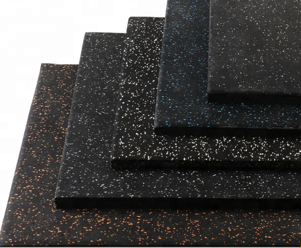 QingDao 7KING 15mm commercial gym vulcanized rubber tile pad floor mat sheet