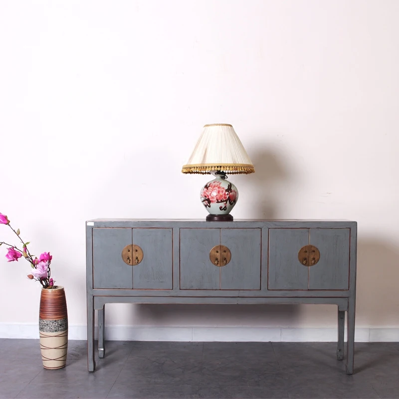 
Custom make antique 2 door tall chinese wooden cabinet 