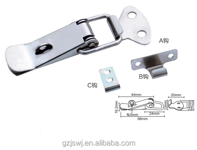 Small toggle latch hasp lock