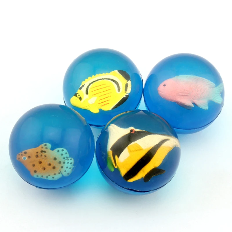 
transparent balls with sea animals inside fish turtle dolphin big rubber bouncing balls 