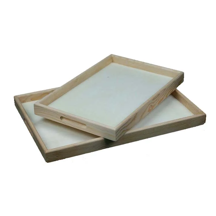 Оптовая продажа недорогой деревянный поднос сервировочный для чая с