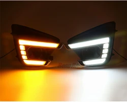 Светодиодные дневные ходовые огни для Mazda CX-5 CX5 2013 2014 2015 2016, автомобильные аксессуары, водонепроницаемые ABS 12 В DRL Противотуманные фары