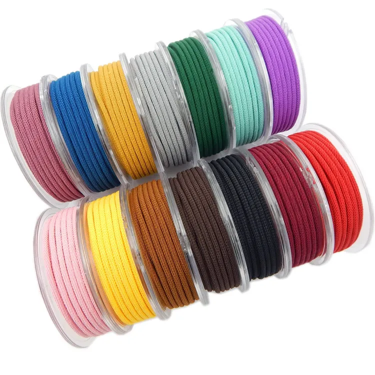 
factory direct free sample 3/4mm Practical multiple colors Chinese Knot Cord Milan line 