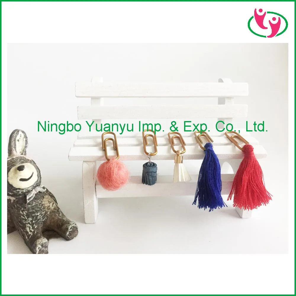 
High Quality 28mm Gold color Paper clips with PET coated 