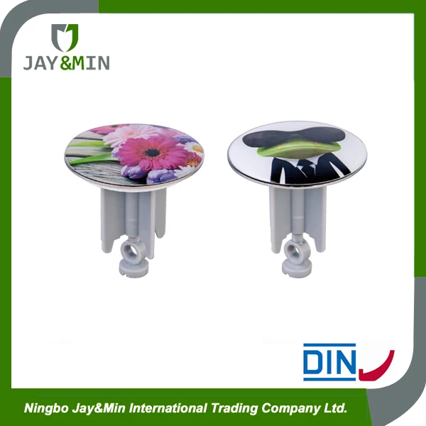 
Popup waste stopper with logo design sink drain stopper Designed Plug 