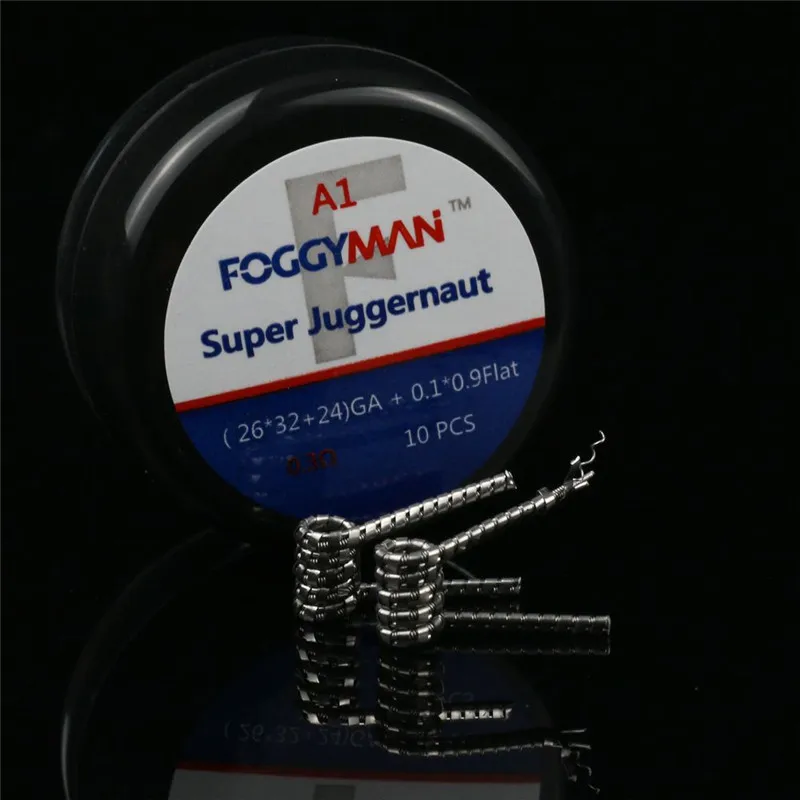 Factory price A1 Super Juggernaut Taiji Tiger Torch Twisted prebuilt coil fit 510 rda atomizer