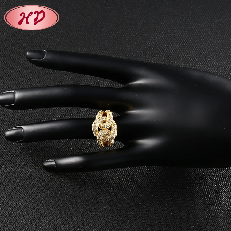 Latest Model Fashion Designs Cheapest Wedding Jewelry 18K Gold Diamond Ring