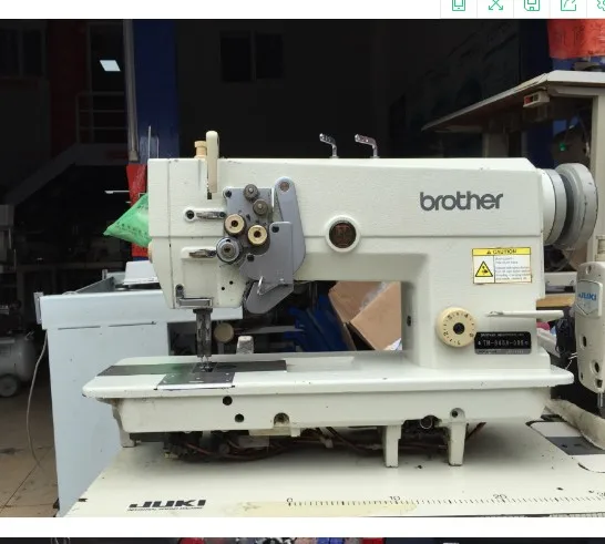 Used Japan Brother industrial 845 double needles lockstitch sewing machine in perfect condition for sale