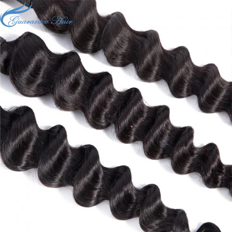 
China Factory Guaranteehair 9A remy grade loose deep wave hair bundles 