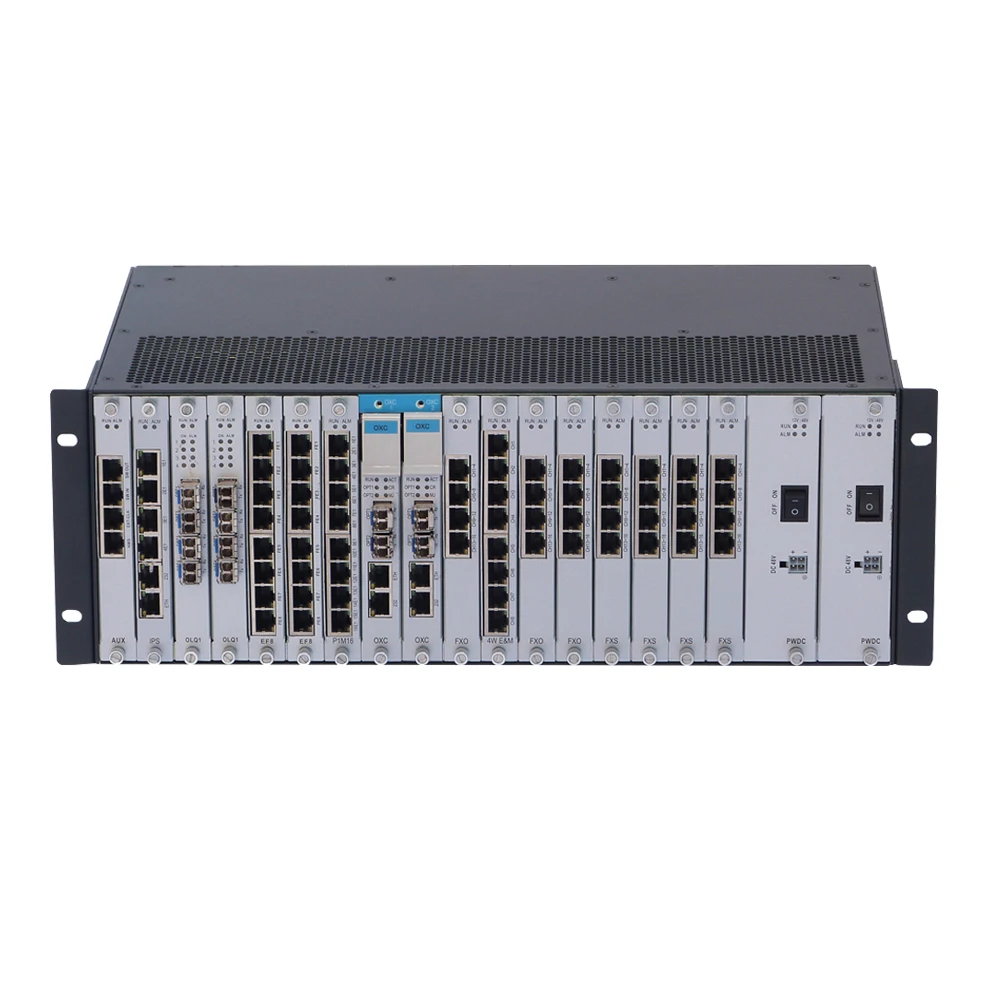 STM-1/4/16 with FXS FXO RS232 G.703 FV35 2/4WEM cards SDH fiber equipment