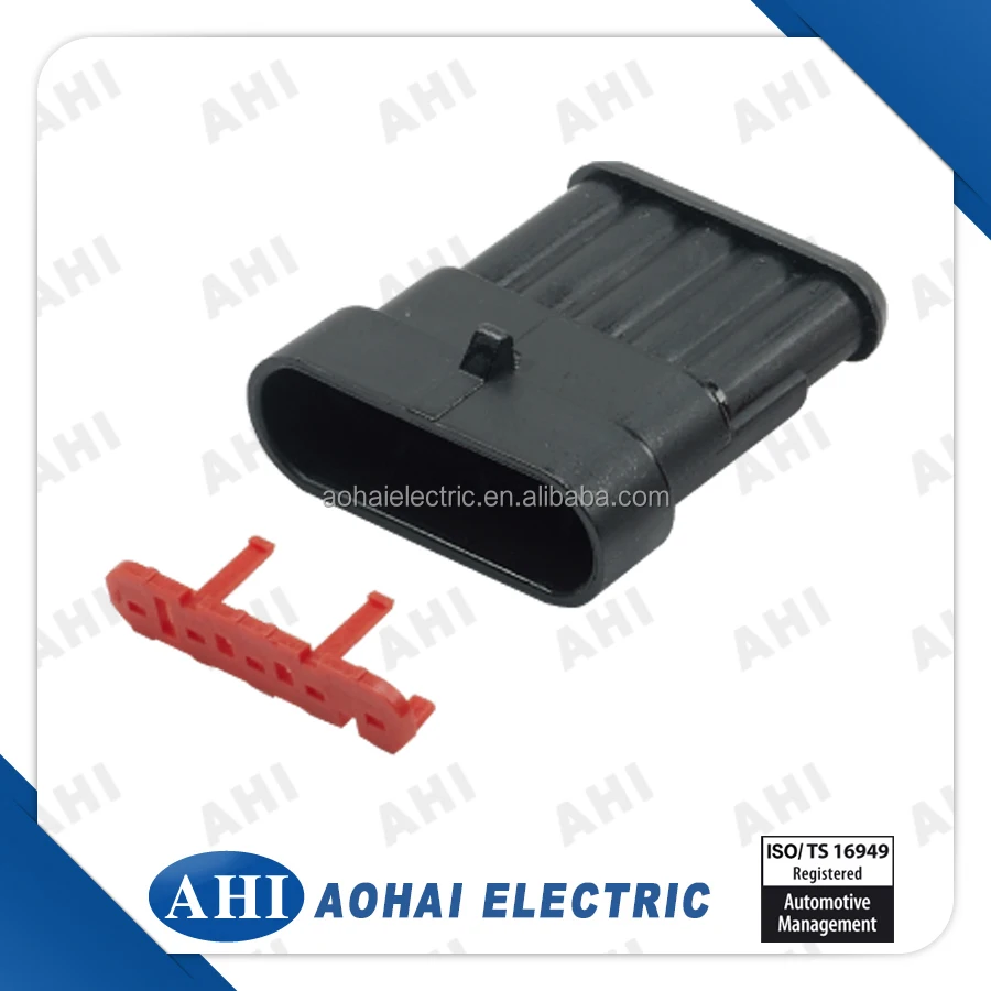 282108-1 корпус 6 контакт. электрический кабель мужской superseal разъем