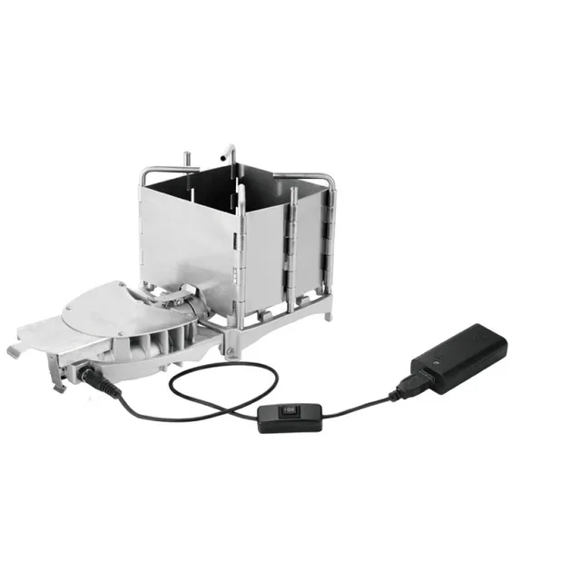  BRS Outdoor Stove Camping Cooker Charcoal BBQ Furnace Electric Blower Cooking