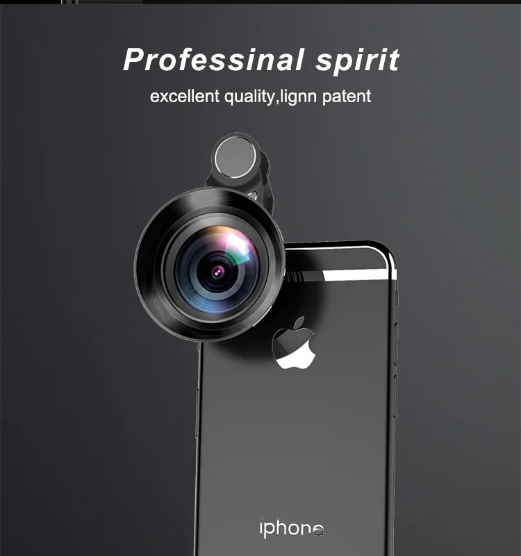 LIGINN, внешний объектив для мобильного телефона, 18 мм, профессиональный объектив HD-камеры, широкоугольный объектив с универсальным зажимом для iphone