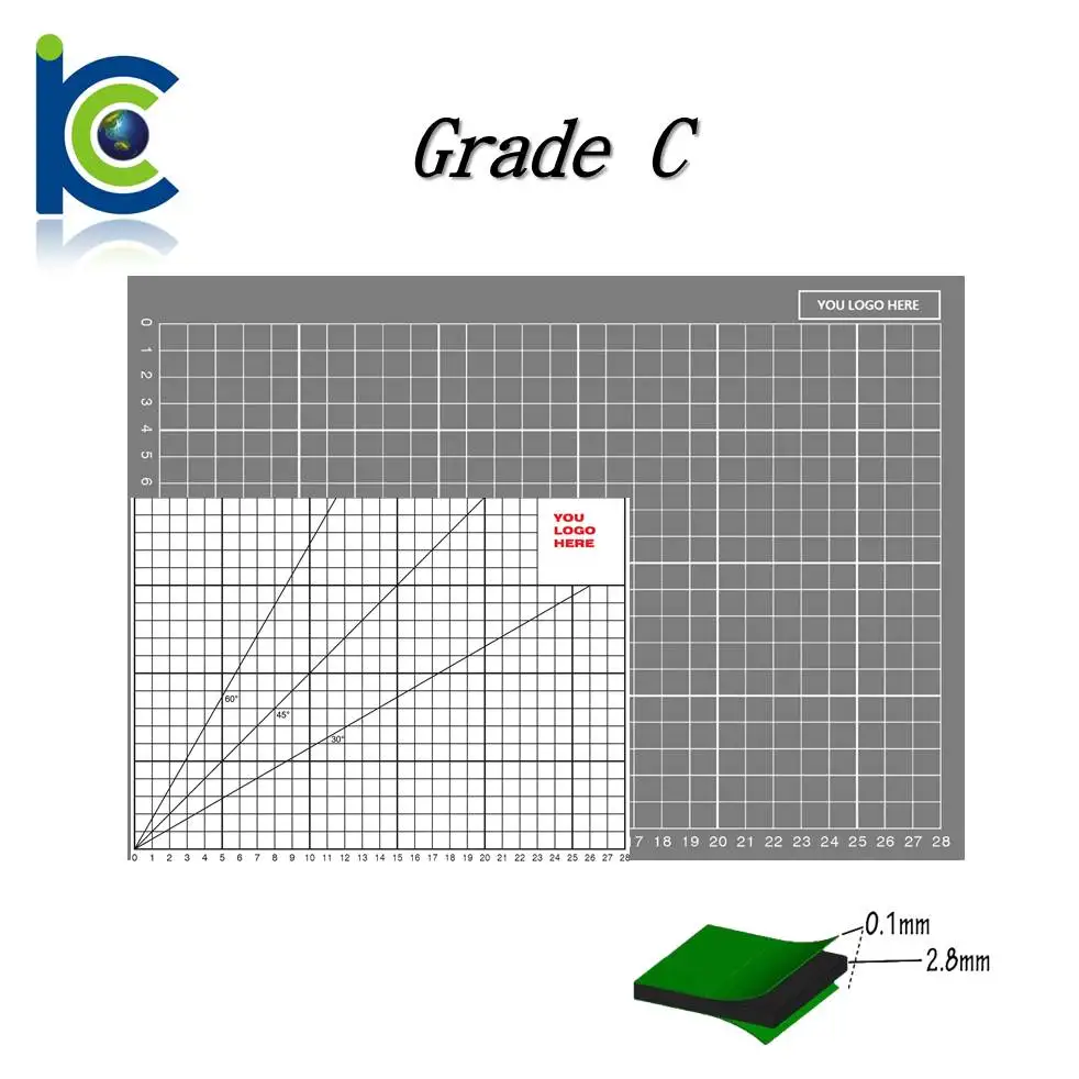 Art crafts supplies custom grid imprinted a0 self healing
