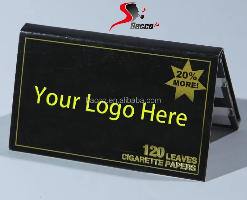 Double outlets Smoking Paper with natural gum, custom logo rolling papers