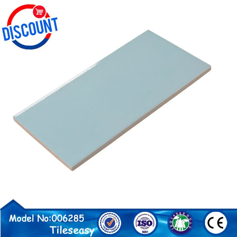 FINA standard 244*119 mm size white swimming pool tile