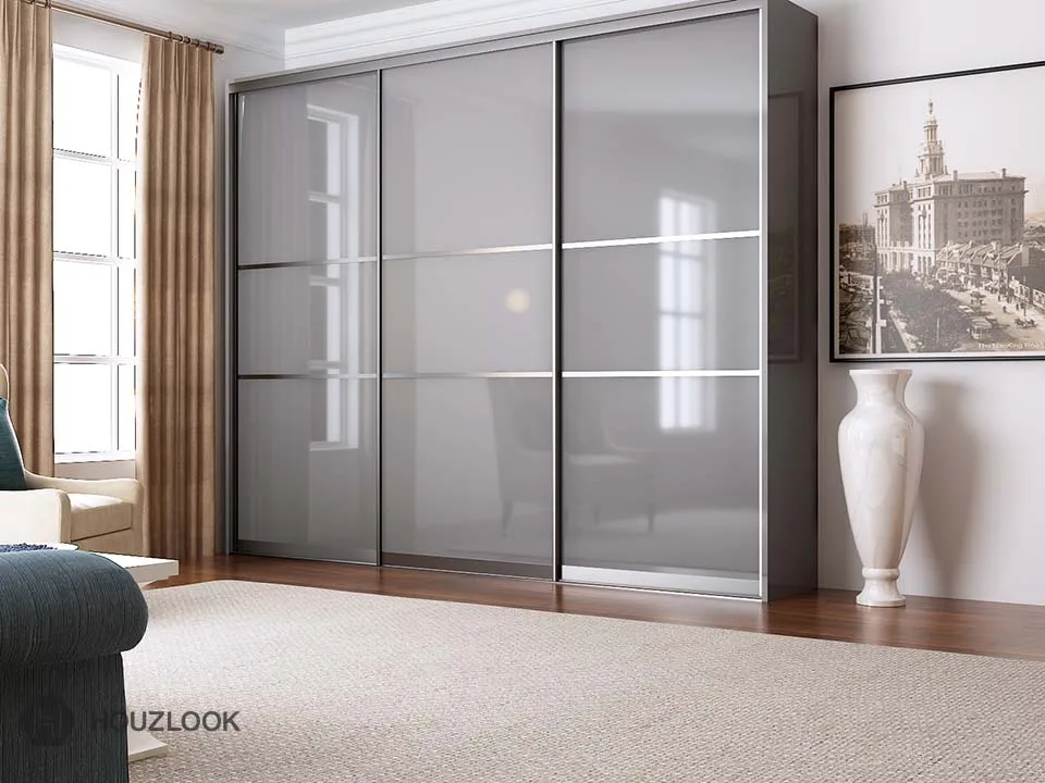 Luxury customized glossy lacquer door wardrobe