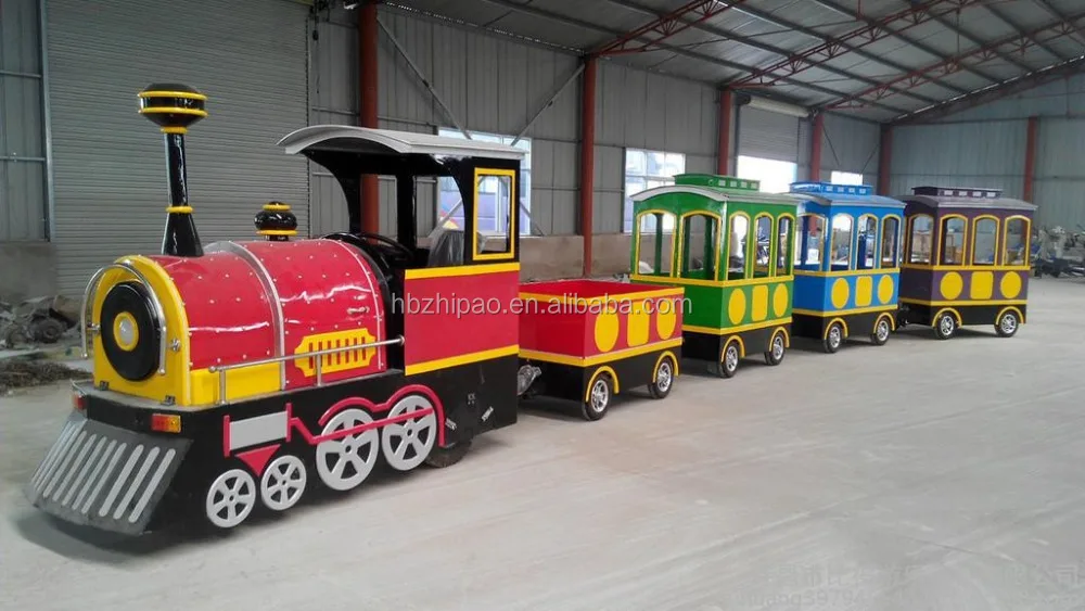 china manufacturer mini trackless electric train rides in amusement theme park