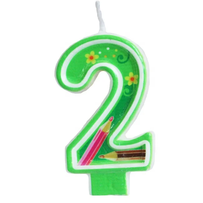 New item for kids wholesale colorful number candles