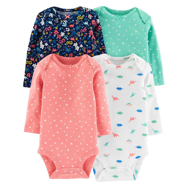 Wholesale Children's Clothing Baby Rompers Long Sleeve Bodysuit