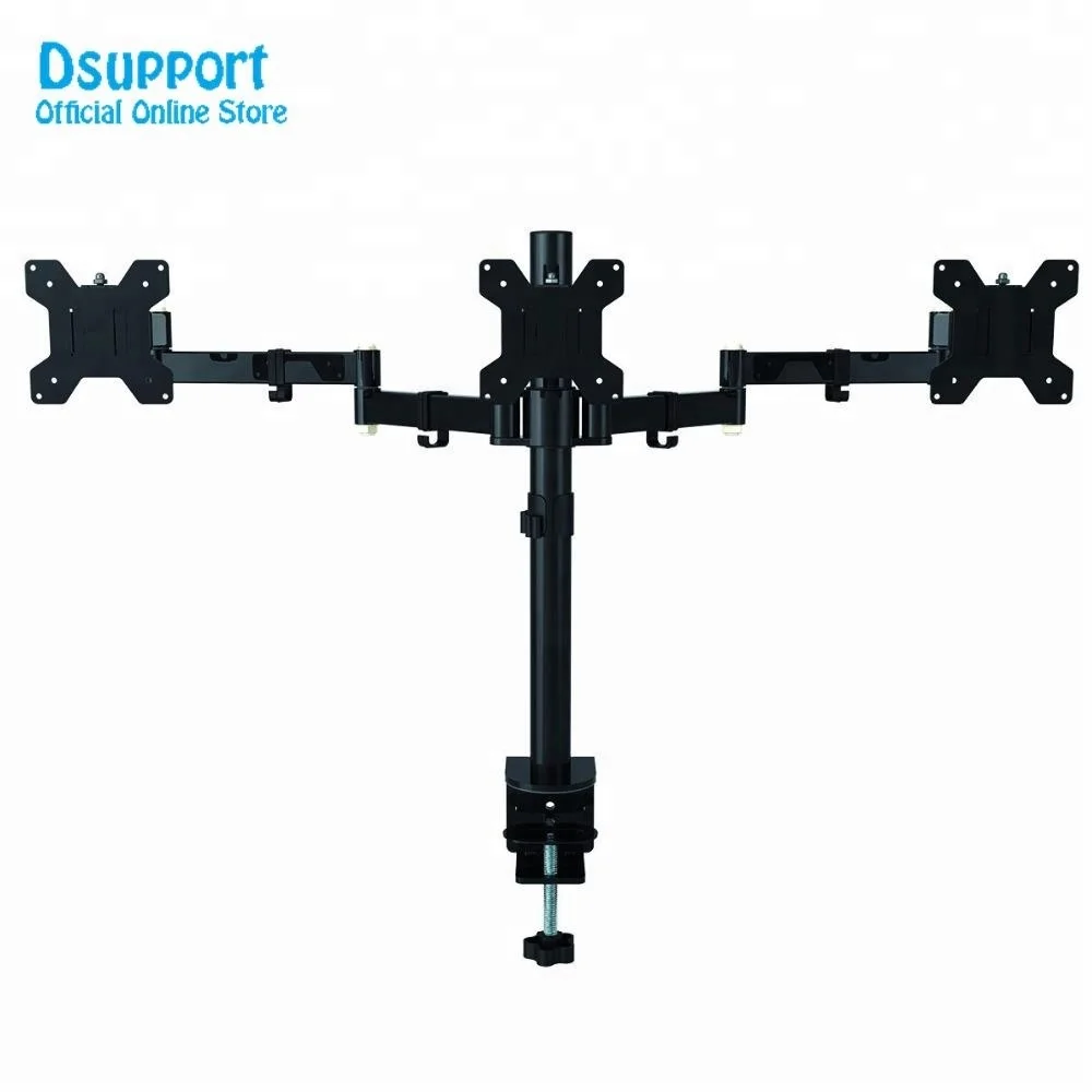Triple Monitor holder Desk Stand full Rotation tv mount